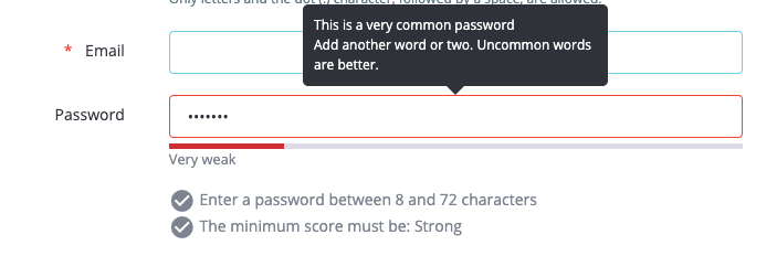 Password policy in back office for Employees